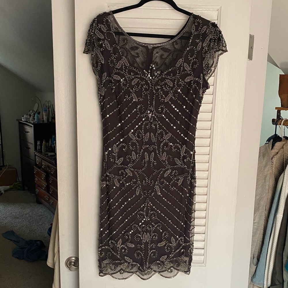 Pisarro Nights Beaded Cocktail Dress